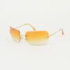 CHANEL RIMLESS RHINESTONE SUNGLASSES
