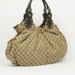 Alternative view of GUCCI MONOGRAM STUDDED PELHAM BAG