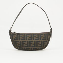 FENDI ZUCCA CRESCENT SHOULDER BAG