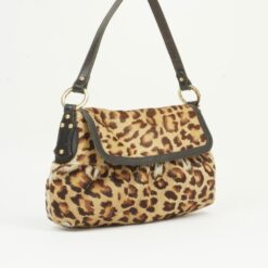 Alternative view of FENDI LEOPARD PRINT PONY HAIR BAG