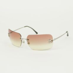 CHANEL RIMLESS RHINESTONE SUNGLASSES