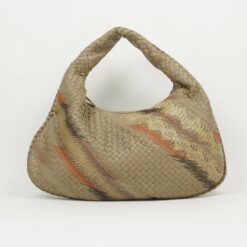 BOTTEGA VENETA SNAKESKIN INTRECCIATO HOBO SHOULDER BAG