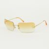 CHANEL RIMLESS RHINESTONE SUNGLASSES