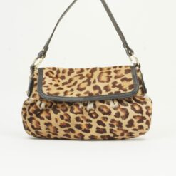 FENDI LEOPARD PRINT PONY HAIR BAG