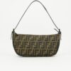 FENDI ZUCCA CRESCENT SHOULDER BAG