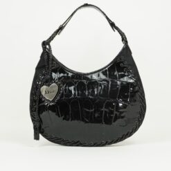 CHRISTIAN DIOR CROCODILE EMBOSSED CORSET HOBO