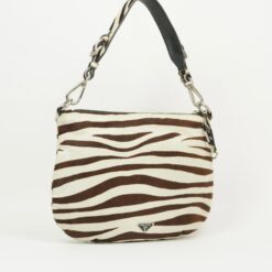 Alternative view of PRADA ZEBRA PRINT CAVALLINO HOBO BAG
