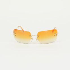 Alternative view of CHANEL RIMLESS RHINESTONE SUNGLASSES