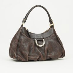 Alternative view of GUCCI MONOGRAM LEATHER ABBEY BAG