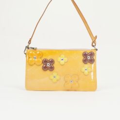 LOUIS VUITTON VERNIS FLOWER POCHETTE BAG