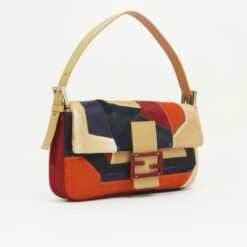 Alternative view of FENDI CALF HAIR PATCHWORK BAGUETTE BAG