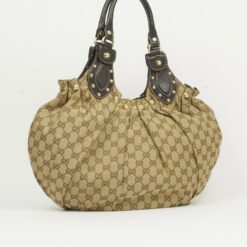 Alternative view of GUCCI MONOGRAM STUDDED PELHAM BAG
