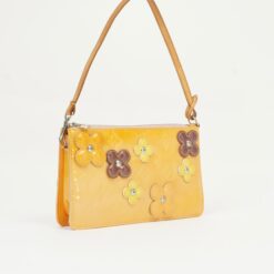 Alternative view of LOUIS VUITTON VERNIS FLOWER POCHETTE BAG