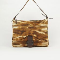 FENDI CALF HAIR MAMA BAGUETTE BAG