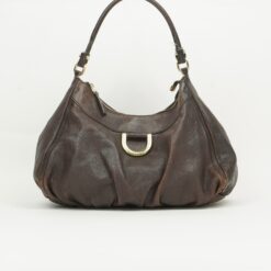 GUCCI MONOGRAM LEATHER ABBEY BAG