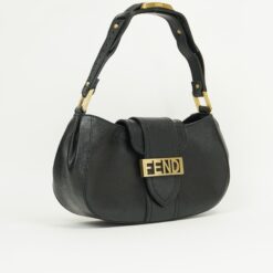 Alternative view of FENDI LEATHER BAG WITH GOLD HARDWARE
