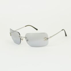CHANEL RIMLESS RHINESTONE SUNGLASSES