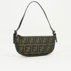 Alternative view of FENDI ZUCCA CRESCENT SHOULDER BAG