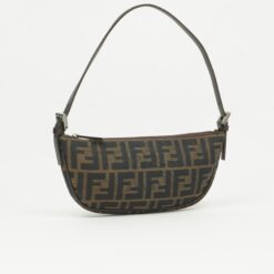 Alternative view of FENDI ZUCCA CRESCENT SHOULDER BAG