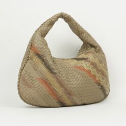 Alternative view of BOTTEGA VENETA SNAKESKIN INTRECCIATO HOBO SHOULDER BAG