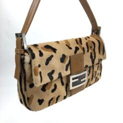Alternative view of FENDI LEOPARD CALF HAIR BAGUETTE SHOULDER BAG
