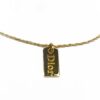 CHRISTIAN DIOR TAG NECKLACE