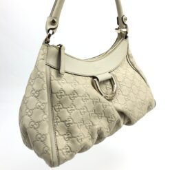 Alternative view of GUCCI ABBEY MONOGRAM LEATHER SHOULDER BAG