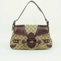 GUCCI HORSEBIT STUDDED CHAIN SHOULDER BAG