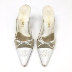 Alternative view of CHANEL LOGO KITTEN HEELS