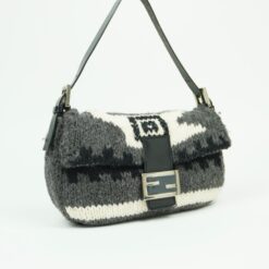 Alternative view of FENDI CASHMERE KNITTED BAGUETTE