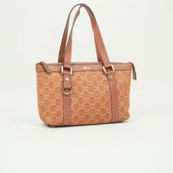 Alternative view of GUCCI MONOGRAM SUEDE BAG