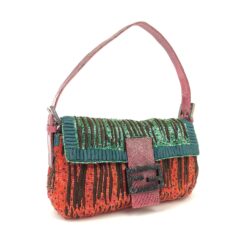 Alternative view of FENDI BEADED BAGUETTE WITH EXOTIC LIZARD TRIM