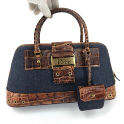 Alternative view of CHRISTIAN DIOR STREET CHIC CROCODILE DENIM BAG
