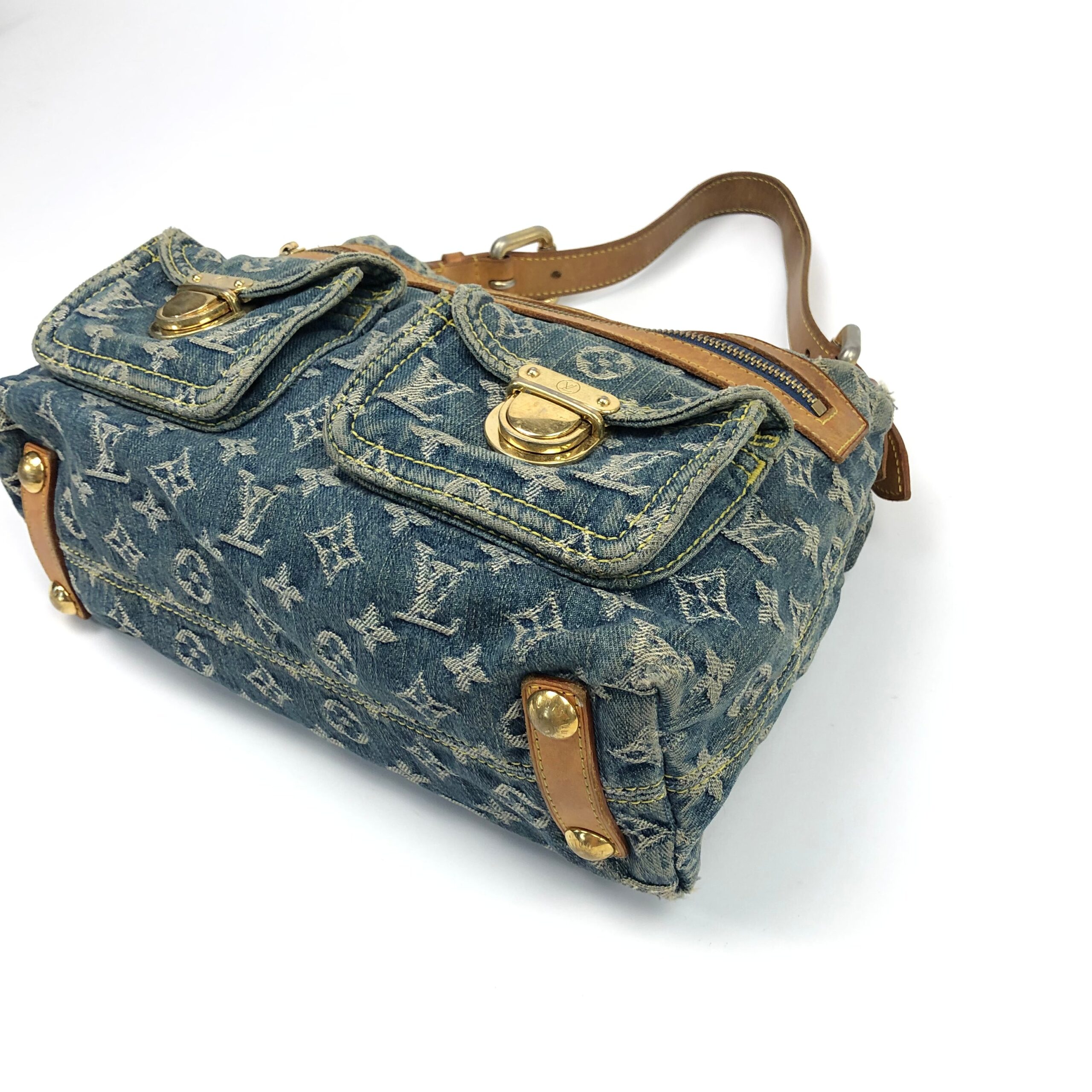 LOUIS VUITTON BAGGY PM DENIM SHOULDER BAG - Image 7