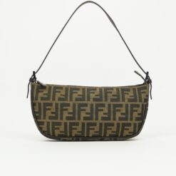 FENDI ZUCCA CRESCENT SHOULDER BAG