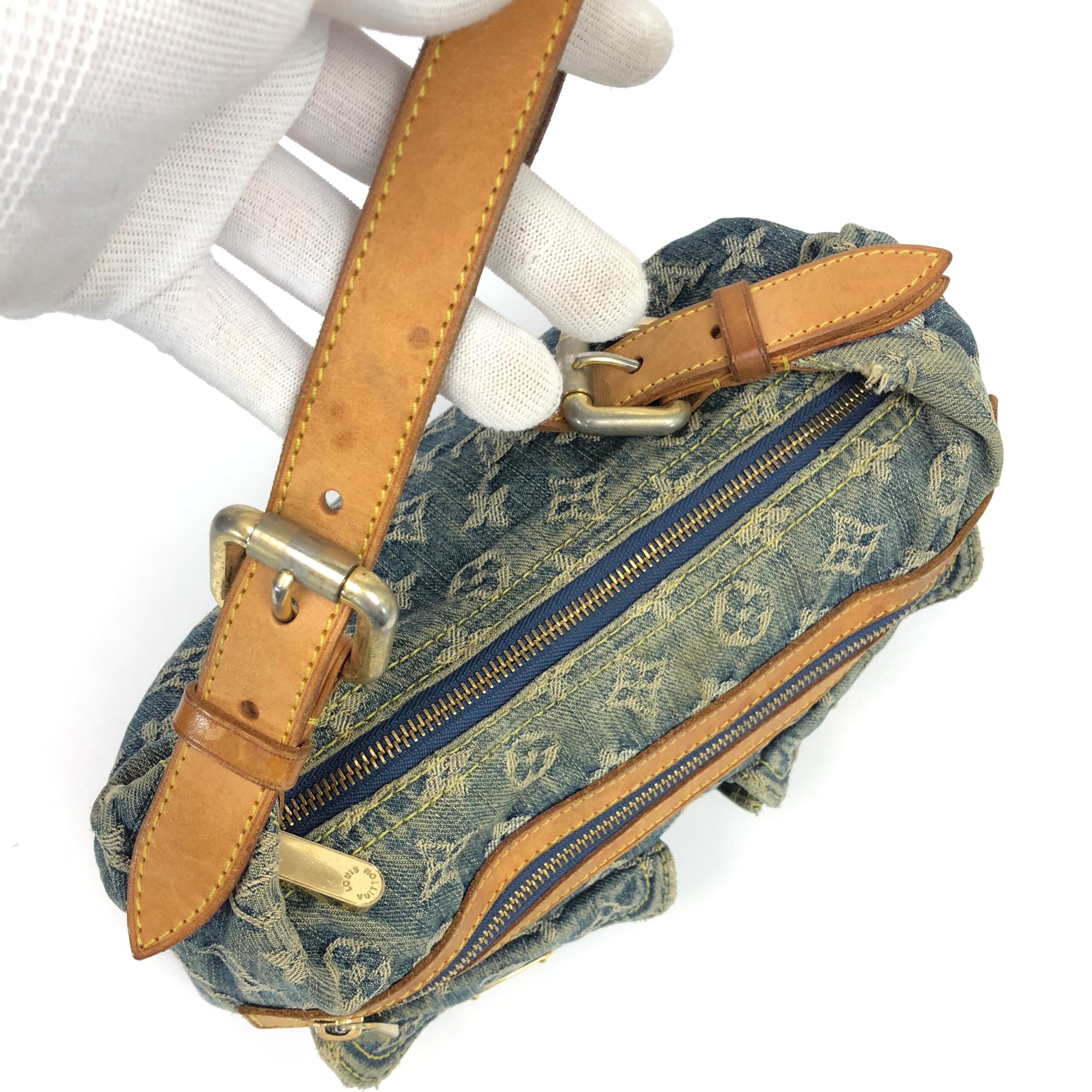 LOUIS VUITTON BAGGY PM DENIM SHOULDER BAG - Image 11