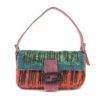 FENDI BEADED BAGUETTE WITH EXOTIC LIZARD TRIM
