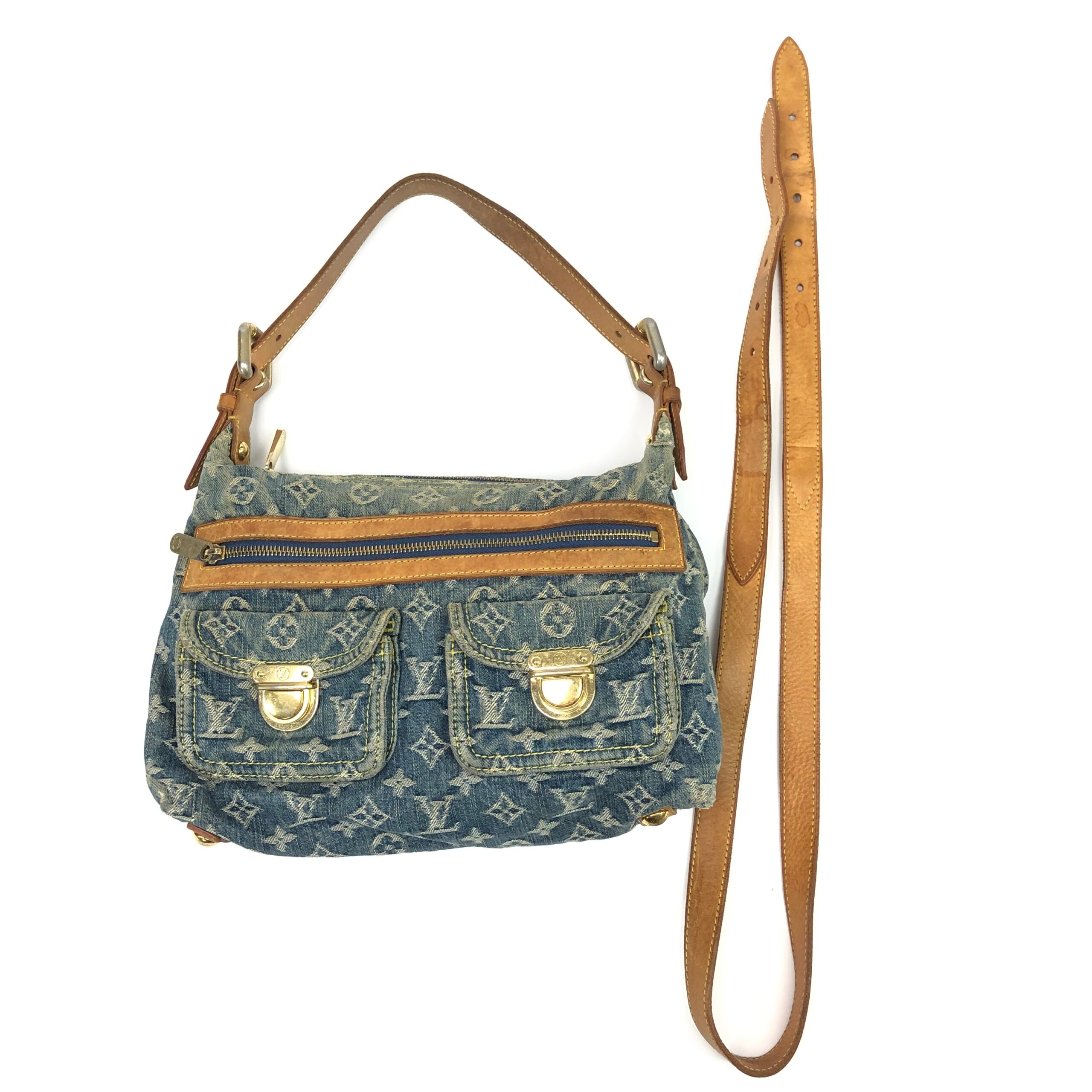 LOUIS VUITTON BAGGY PM DENIM SHOULDER BAG - Image 17