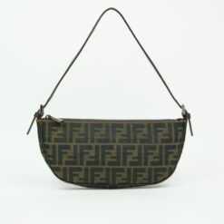FENDI ZUCCA CRESCENT SHOULDER BAG