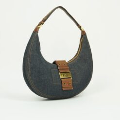 Alternative view of CHRISTIAN DIOR DENIM CRESCENT BAG