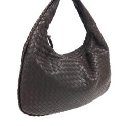 Alternative view of BOTTEGA VENETA BROWN INTRECCIATO SHOULDER BAG