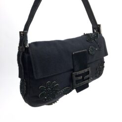 Alternative view of FENDI BAGUETTE WITH CALF HAIR AND BEADED DETAILING