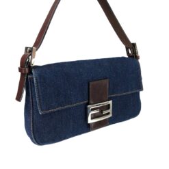 Alternative view of FENDI DENIM BAGUETTE BAG