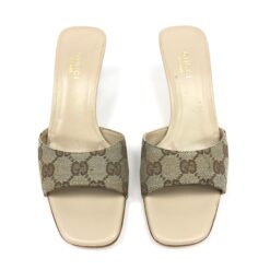 Alternative view of GUCCI MONOGRAM MULE HEELS