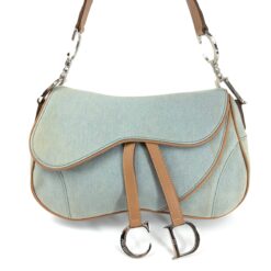 Alternative view of CHRISTIAN DIOR DENIM DOUBLE SADDLE BAG