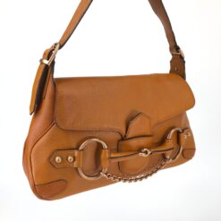Alternative view of GUCCI HORSEBIT CHAIN LEATHER SHOULDER BAG