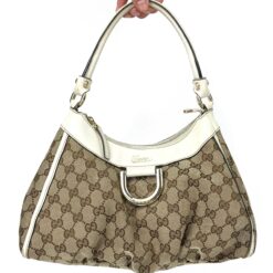 GUCCI ABBEY MONOGRAM SHOULDER BAG