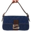 FENDI DENIM BAGUETTE BAG