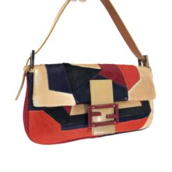 Alternative view of FENDI CALF HAIR PATCHWORK BAGUETTE BAG