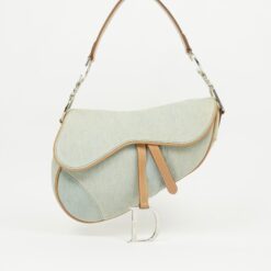 CHRISTIAN DIOR DENIM SADDLE BAG